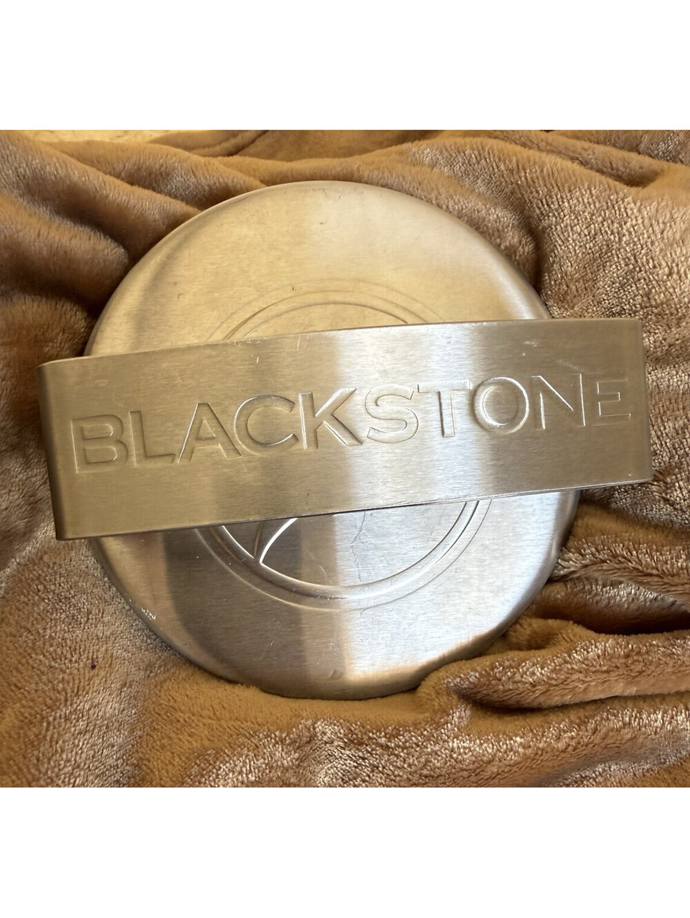 Blackstone Smash Burger Press 6" Diameter 3/8" Raised Edge Stainless Steel